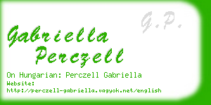 gabriella perczell business card